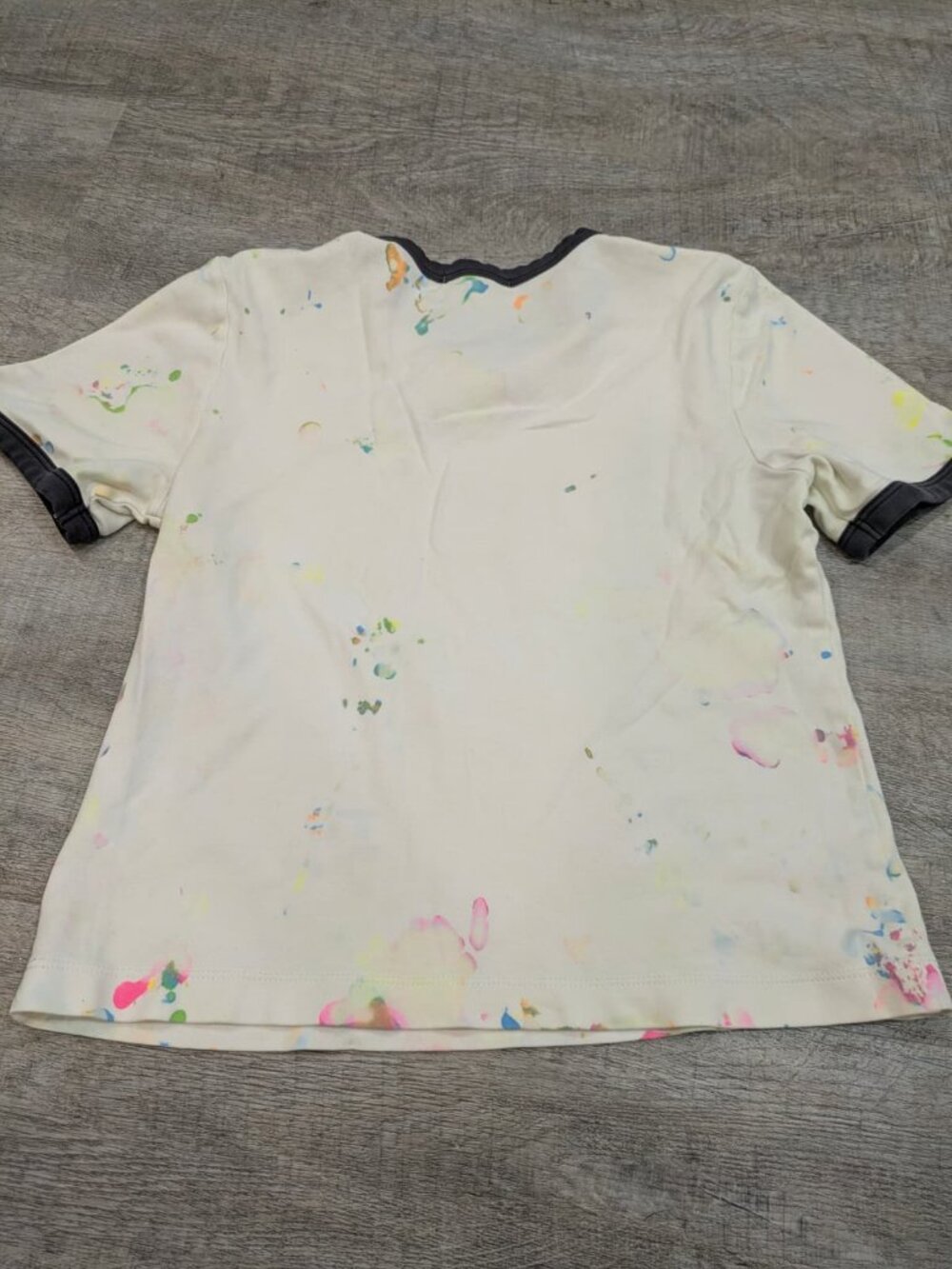 Rag & Bone Paint Splatter Ringer Tee - Picture 2 of 3